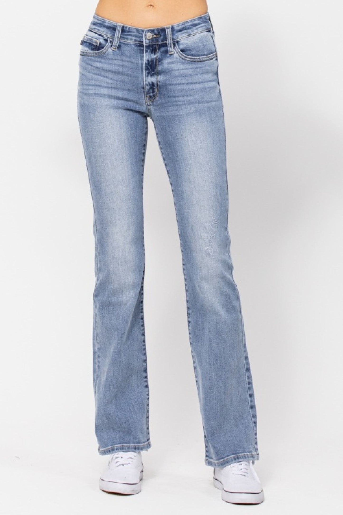 Judy Blue Mid-Rise Non-Distressed Bootcut