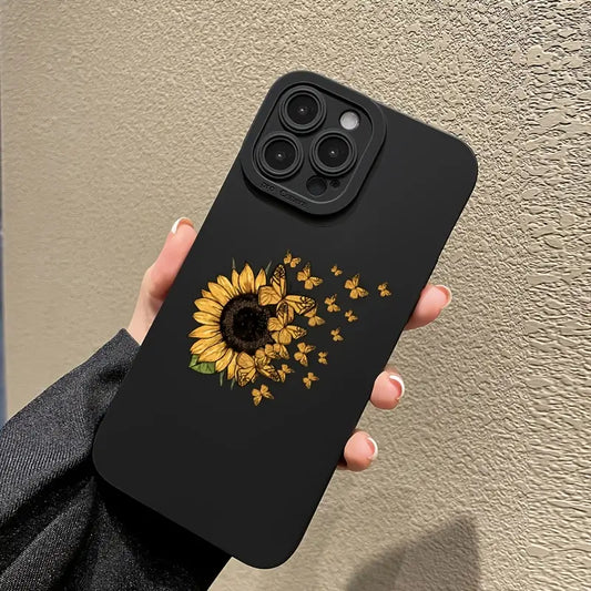 Sunflower And Butterfly I Phone Case