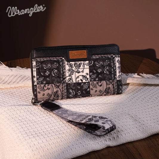 Wrangler Bandana Paisley Print Wallet