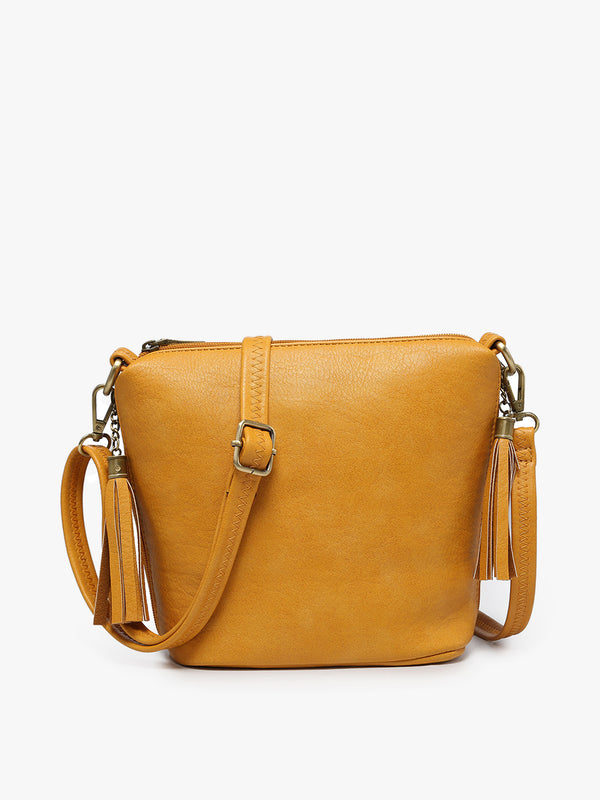 Jen & Co Crossbody w/ tassel zipper