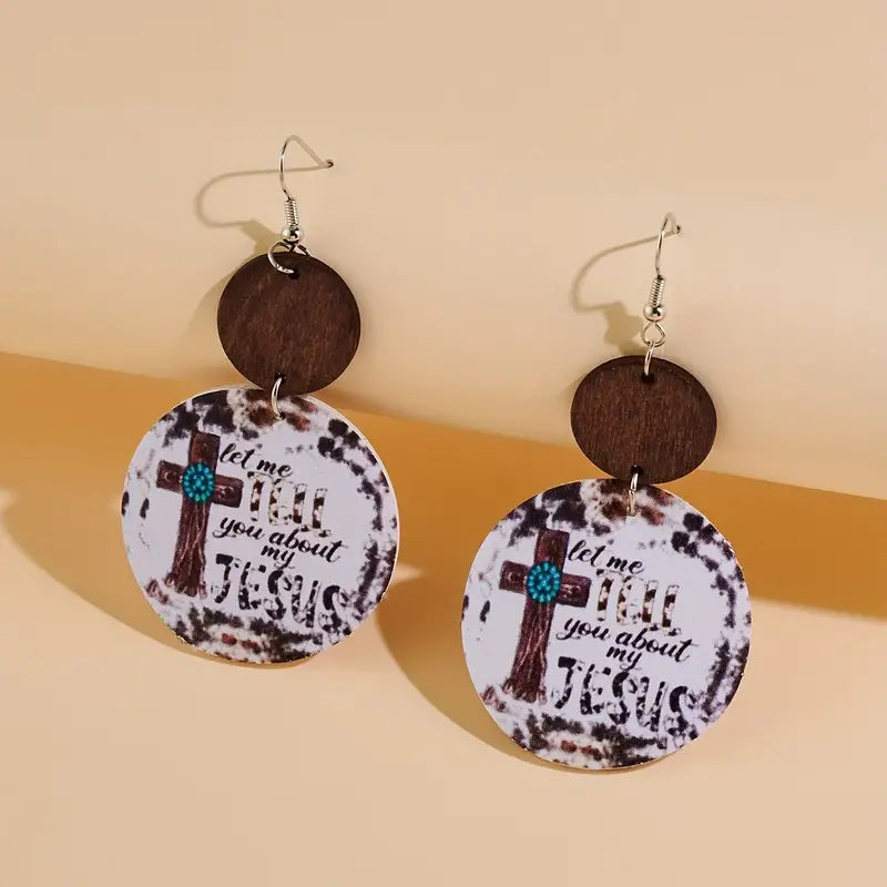 Cross Dangle Earrings