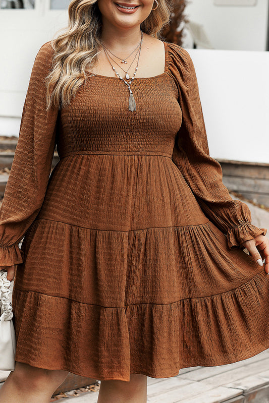 Chestnut Smocked Dress