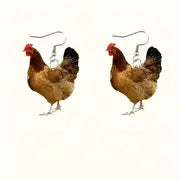 Chicken Acrylic Earrings