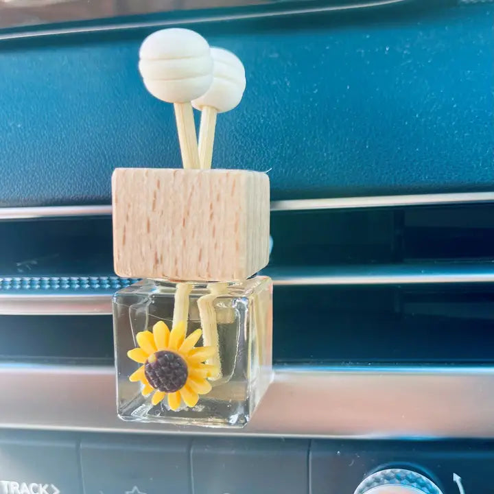 Sunflower Vent Clip Car Reed Diffuser