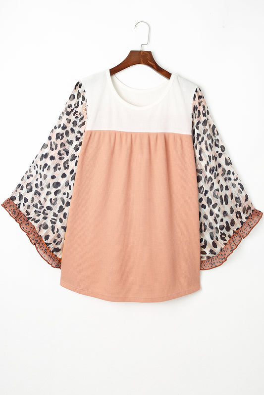 Khaki Ruffle Leopard