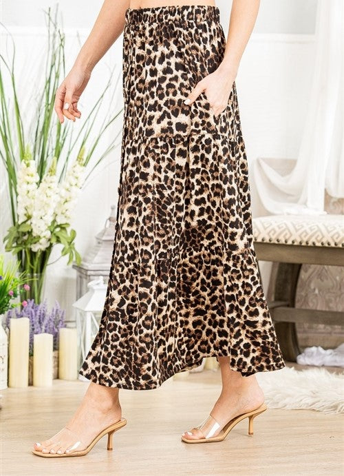 Leopard Maxi Skirt