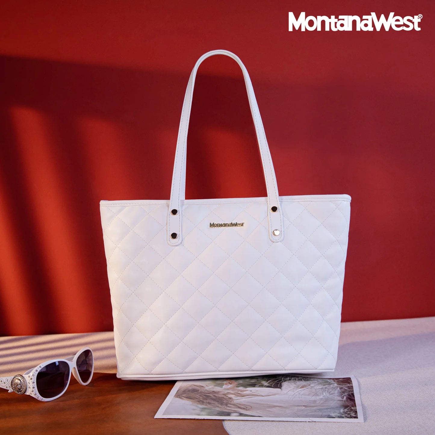 Montana West Quilted Carry-All Tote