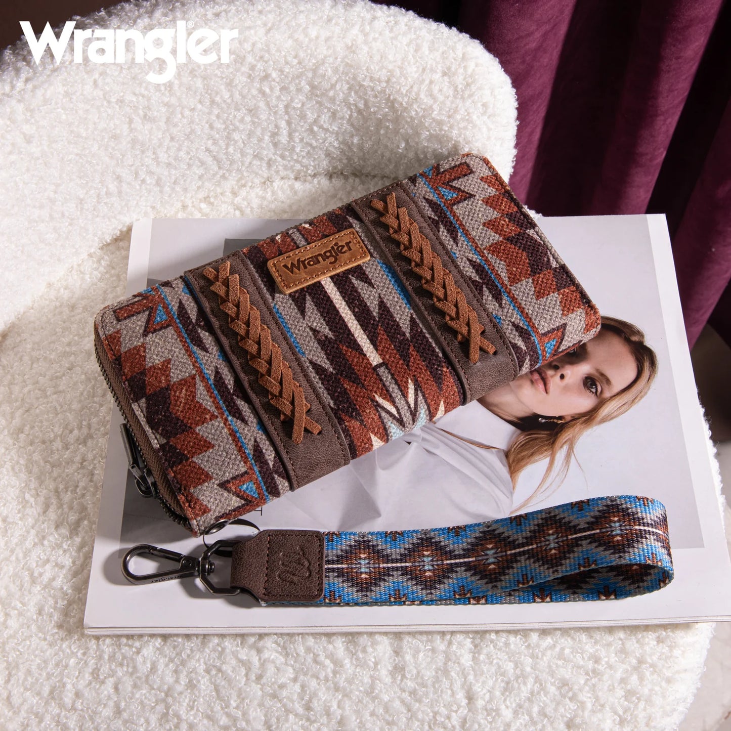 Wrangler Southwestern Art Print Wallet