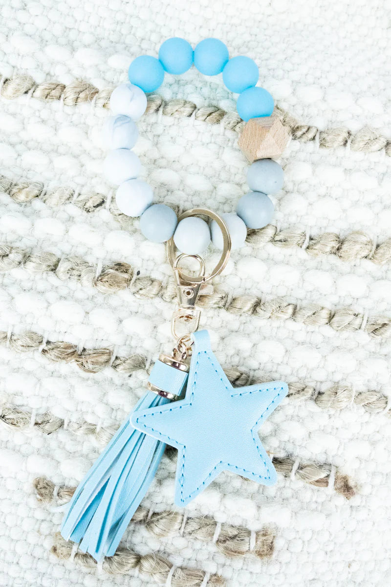 Starwood Tassel Beaded Bracelet Keychain