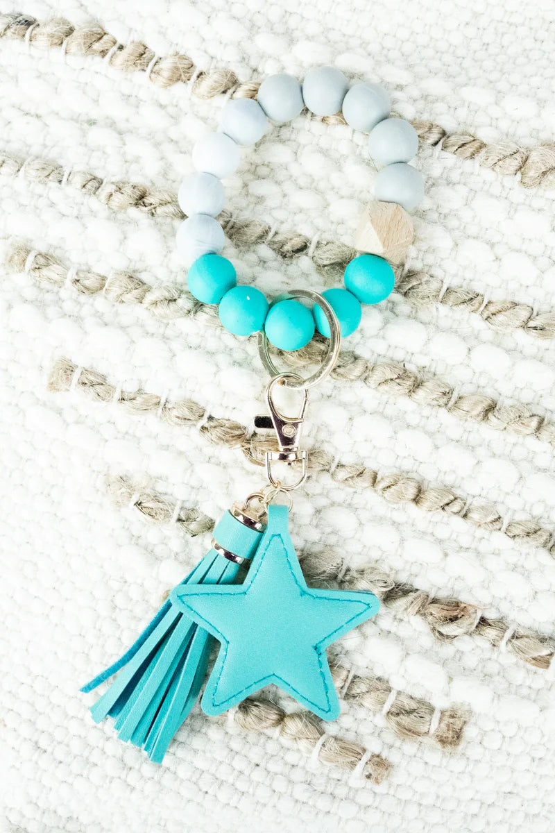 Starwood Tassel Beaded Bracelet Keychain