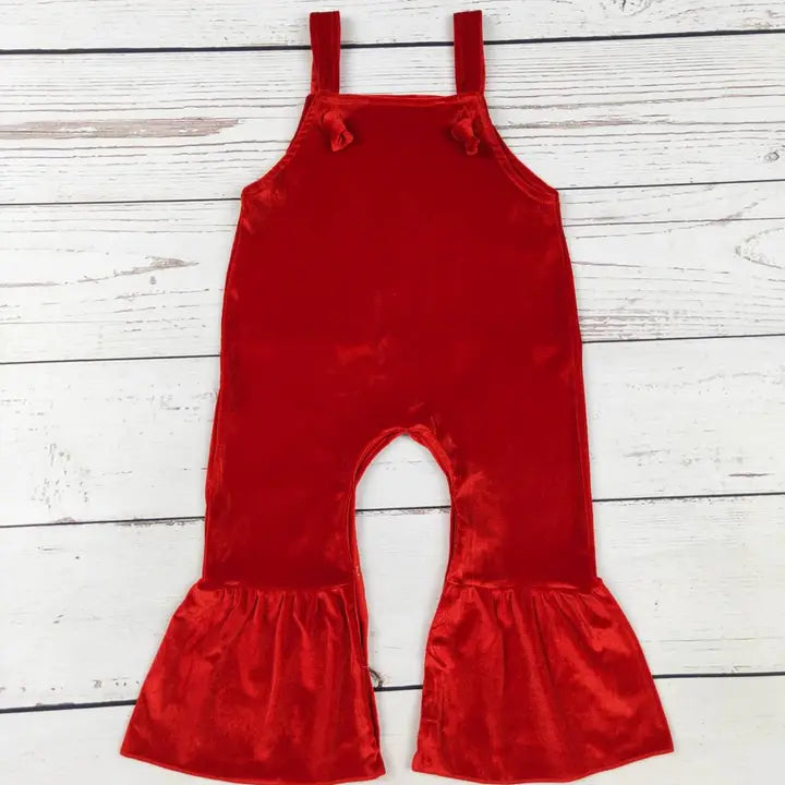 Red Velvet Overalls