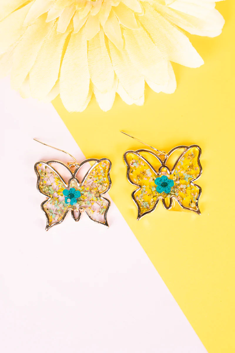 Pressed Flower Earrings