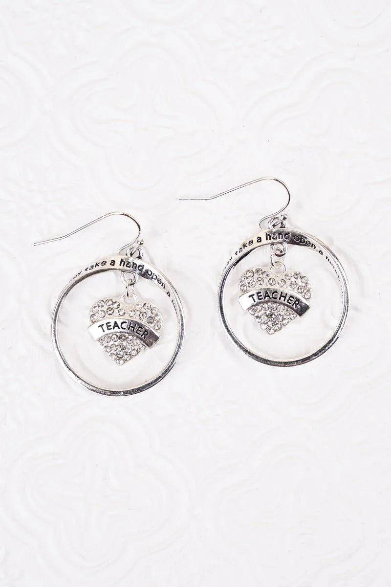 Heart of a Teacher Earrings