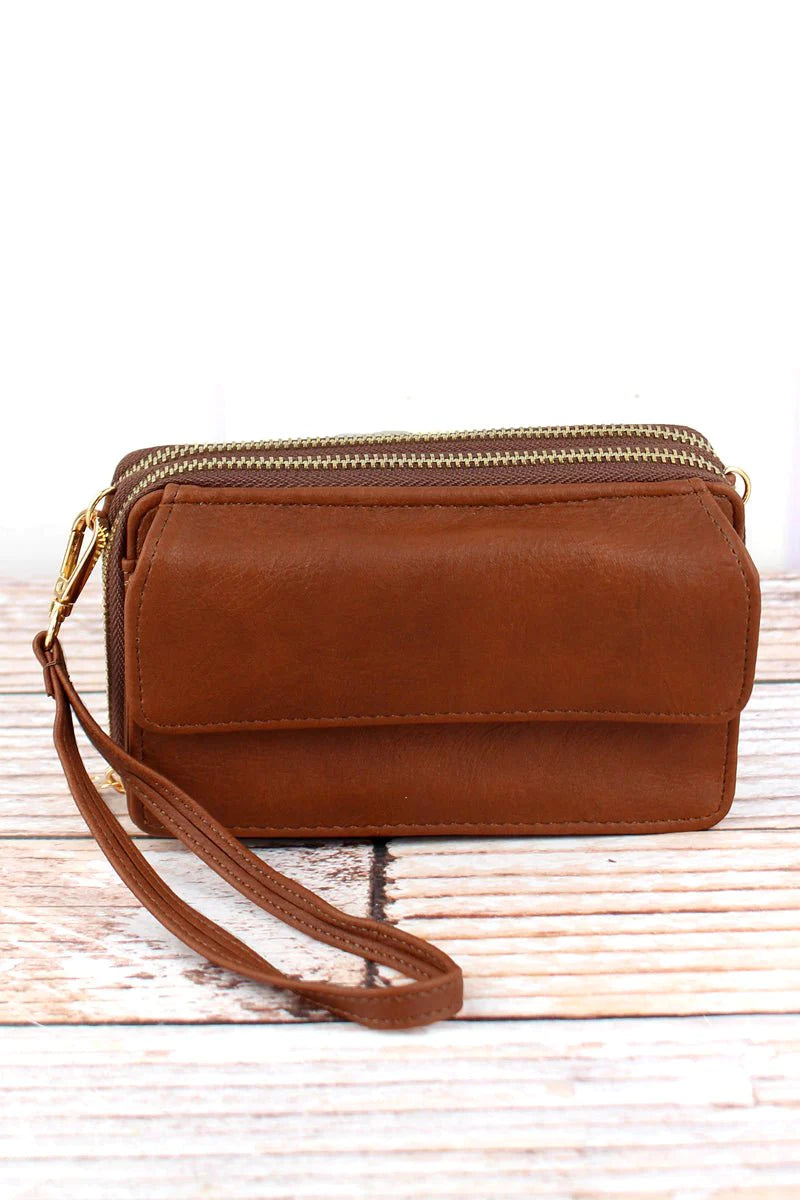 Crossbody Organizer Clutch