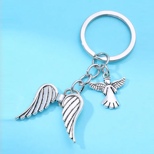 Angel Angel Wings Alloy Plating Bag Pendant Keychain