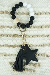 Starwood Tassel Beaded Bracelet Keychain