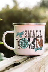 Cowhide Small Town Girl Campfire Mug